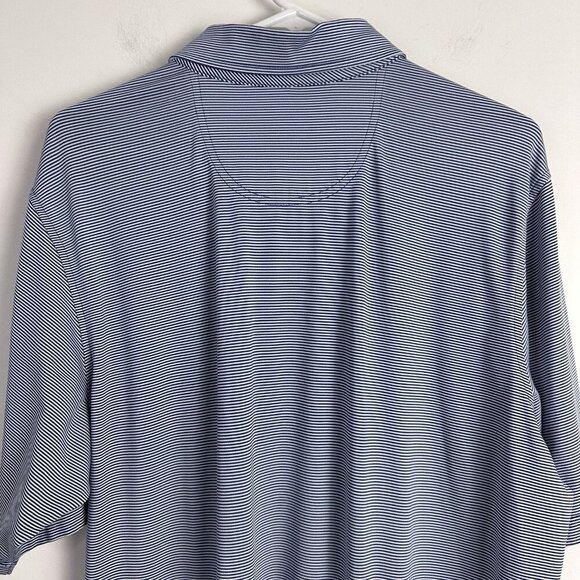 F&G Tech‎ Fairway & Greene Golf Polo Shirt Men's Large Golf Blue Striped - Picture 7 of 10